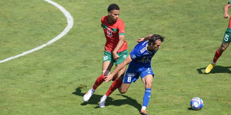 في مبارة تجريبية … المنتخب الاولمبي يفوز  بهدفين لواحد على فريق فيلفرانش بوجولي الفرنسي