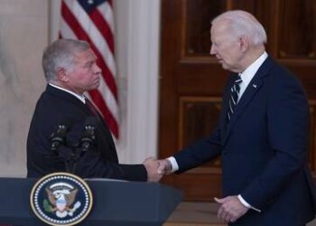 الملك الأردني يبحث مع بايدن الوضع في غزة والتطورات في الضفة الغربية