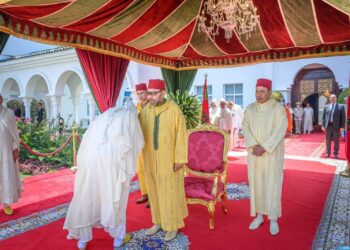 جلالة الملك يترأس بالمضيق حفل استقبال بمناسبة عيد العرش المجيد