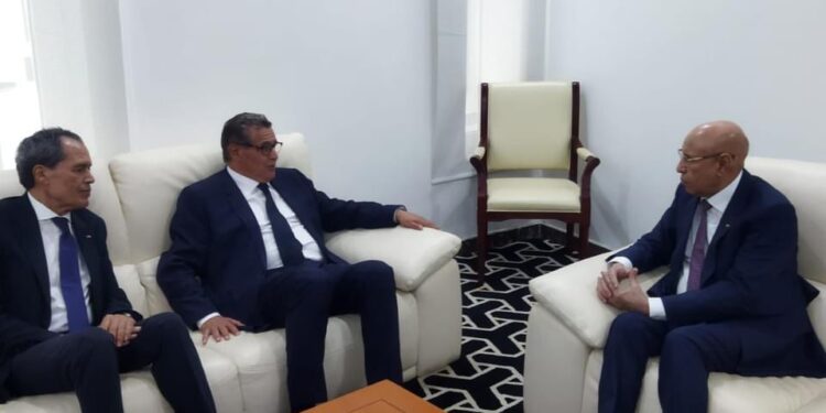 الرئيس الموريتاني يستقبل رئيس الحكومة  عزيز أخنوش