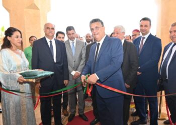 تدشين قصر العدالة، والمحكمة الابتدائية الإدارية ومحكمة الاستئناف الإدارية بفأس