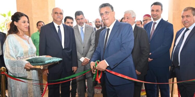 تدشين قصر العدالة، والمحكمة الابتدائية الإدارية ومحكمة الاستئناف الإدارية بفأس