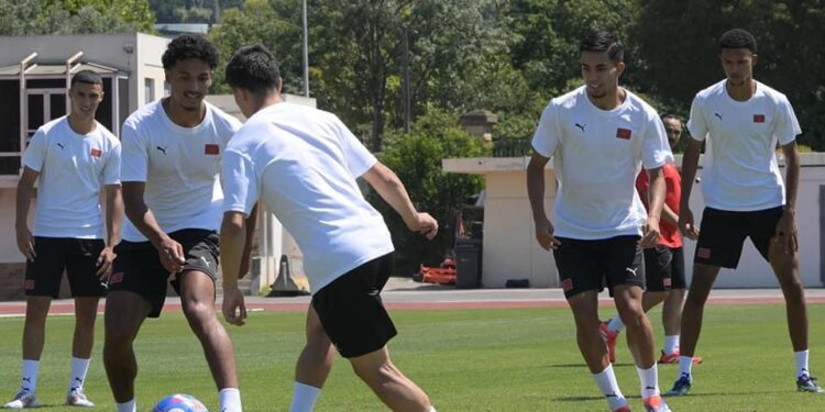 أشبال السكتيوي يستعدون لمواجهة إسبانيا غدا الإثنين