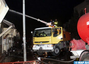 اندلاع حريق بالقنيطرة