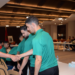 لقجع يستقبل لاعبي وأعضاء المنتخب الوطني لكرة القدم داخل القاعة المشارك في كأس العالم أوزبكستان 2024