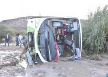 حصيلة جديدة في حادث انجراف حافلة للركاب بفعل السيول على مستوى واد طاطا