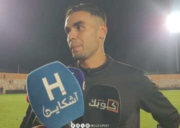 الاعب أمين الصوان : شرف لي أن أحمل القميص الوطني، و فوزنا اليوم جا عن عمل مشترك و تحضير محكم .