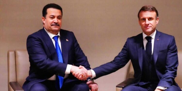 السوداني وماكرون يدعوان لحشد جهود وقف الحرب وإغاثة الشعبين الفلسطيني واللبناني