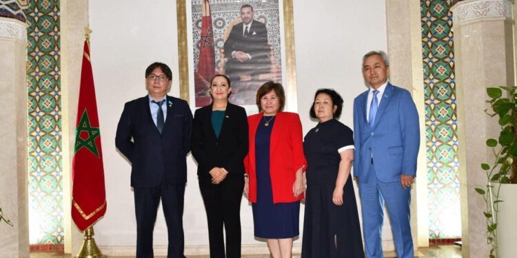 فتيحة  المودني تستقبل وفدا هاما من جمهورية كازاخستان