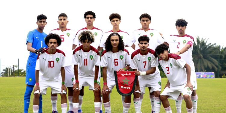المنتخب الوطني المغرب  لأقل من 17 سنة يواجه المنتخب السعودي