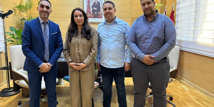 عمدة الدار البيضاء تستقبل رئيس الجامعة الملكية المغربية للريكبي