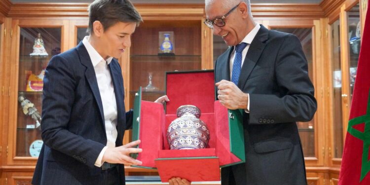 العلمي يجري مباحثات مع رئيسة الجمعية الوطنية لجمهورية صربيا