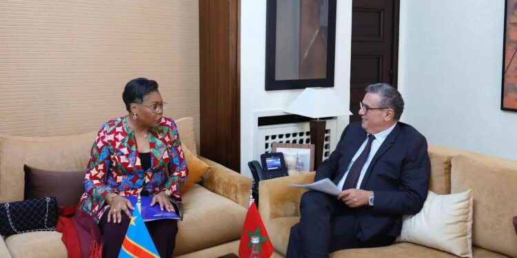 رئيس الحكومة يتباحث مع الوزيرة الأولى لجمهورية الكونغو الديمقراطية