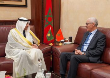 الطالبي العلمي يجري مباحثات مع الأمين العام لمجلس التعاون لدول الخليج العربية