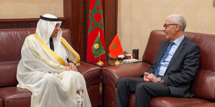 الطالبي العلمي يجري مباحثات مع الأمين العام لمجلس التعاون لدول الخليج العربية