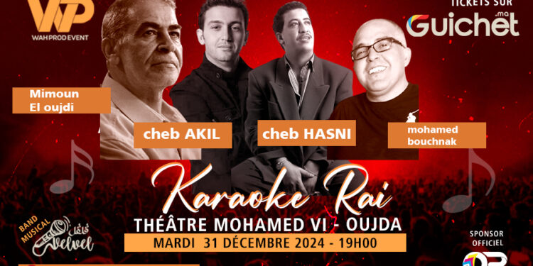 رأس السنة 2024 بمسرح محمد السادس: تكريمٌ لعمالقة الراي، شاب حسني، عقيل، شاب ميمون، ومحمد بوشناق