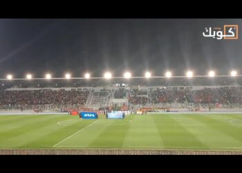 الجماهير تردد النشيد الوطني المغربي 🇲🇦 من قلب الملعب الشرفي بوجدة