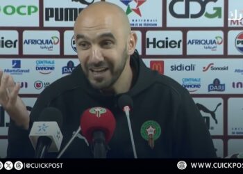 ندوة صحفية وليد ركراكي مدرب المنتخب الوطني المغربي بعد فوز بالمبارة