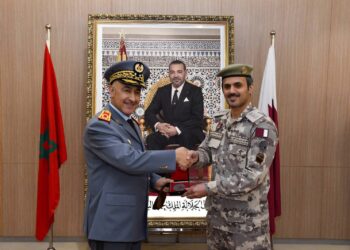 وفد عسكري قطري في زيارة لمديرية التاريخ العسكري بالمغرب