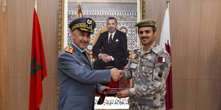 وفد عسكري قطري في زيارة لمديرية التاريخ العسكري بالمغرب