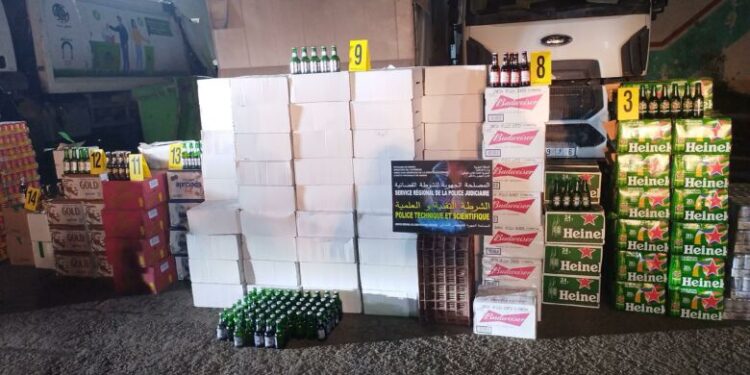 الناظور: إحباط ترويج 18 ألف قنينة كحول غير مرخصة
