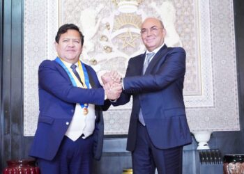 نائب رئيس مجلس النواب السيد محمد غيات يجري مباحثات مع رئيس برلمان مجموعة دول الأنديز