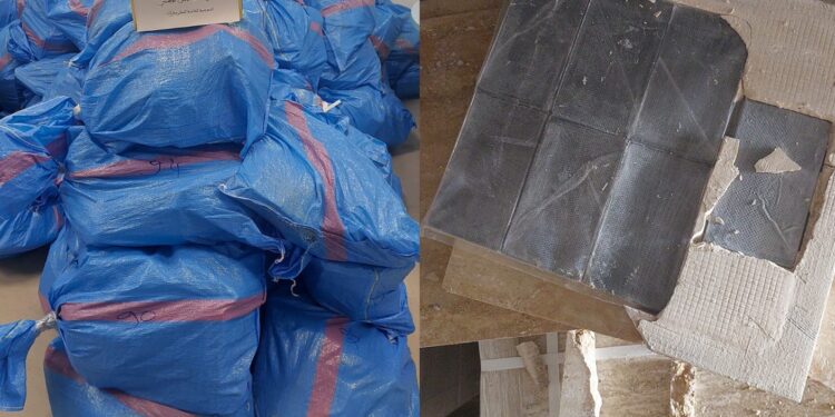 الكركارات: حجز 3 أطنان من الشيرا داخل شحنة رخام وإيقاف متورطين في التهريب الدولي