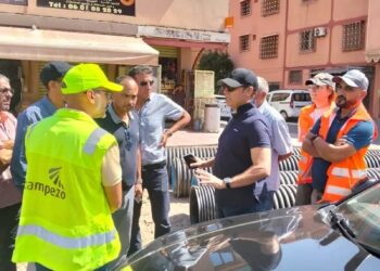 رشيد بنشيخي والي جهة مراكش آسفي بالنيابة يقوم بزيارة تفقدية لعدد من الأوراش المفتوحة على مستوى المدينة ومحيطها