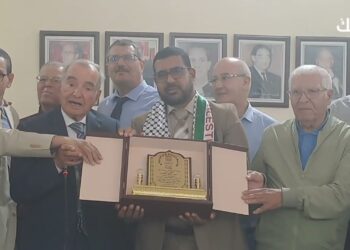 حفل تكريم المحامي عبد الحق بنقادي المشارك في أسطول الصمود العالمي