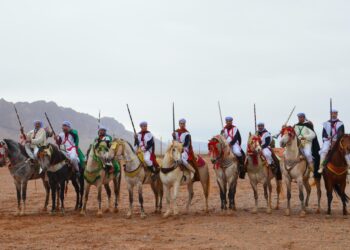 مهرجان تافراوت للتبوريدة يضيء جماعة عبو لكحل احتفالاً بالمسيرة الخضراء وعيد الاستقلال