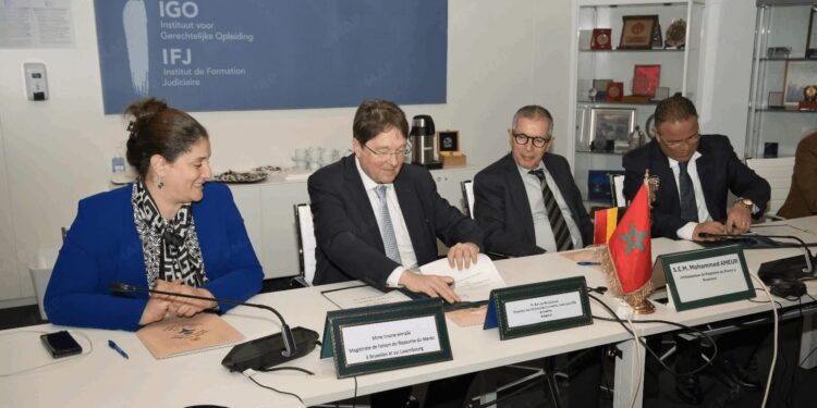 المغرب-بلجيكا.. توقيع مذكرة تفاهم في مجال التكوين القضائي
