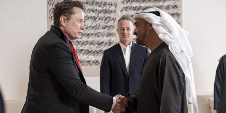 رئيس الإمارات يستقبل إيلون ماسك