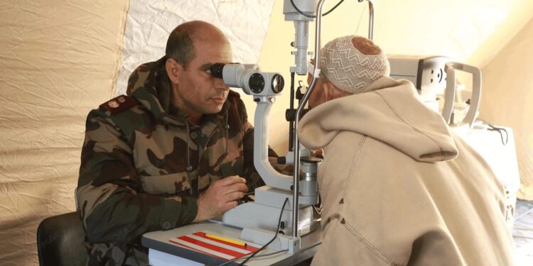 الحوز .. القوات المسلحة الملكية تقيم مستشفى ميدانيا بجماعة ويركان لمواجهة تداعيات التقلبات الجوية