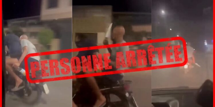 أمن فاس يتفاعل سريعاً مع فيديو لشخص يشهر سلاحاً أبيض على متن دراجة نارية