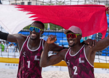 قطر تحصد ذهبية الكرة الشاطئية
